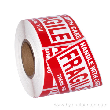 Custom Fragile Labels on Roll for Shipping